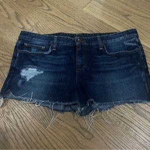 Joe's Jeans Dark Blue Distressed Women Shorts